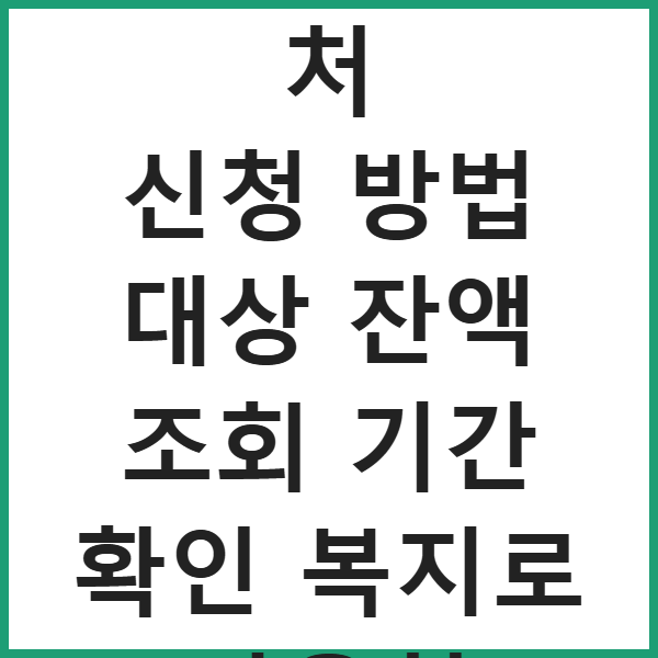 기저귀바우처 신청 방법 대상 잔액 조회 기간 확인 복지로 사용처 썸네일