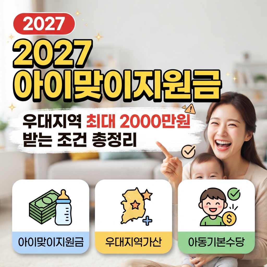 2027 아이맞이지원금 우대지역 최대 2000만원 받는 조건 썸네일