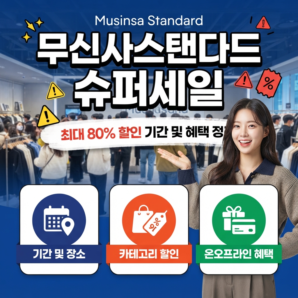 무신사스탠다드 슈퍼세일 할인 기간 혜택 정리 썸네일