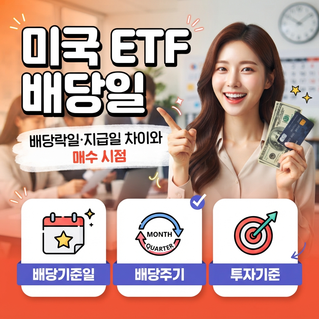 미국 ETF 배당일, 배당락일·지급일 차이로 매수 시점과 배당 주기 고르는 기준 썸네일
