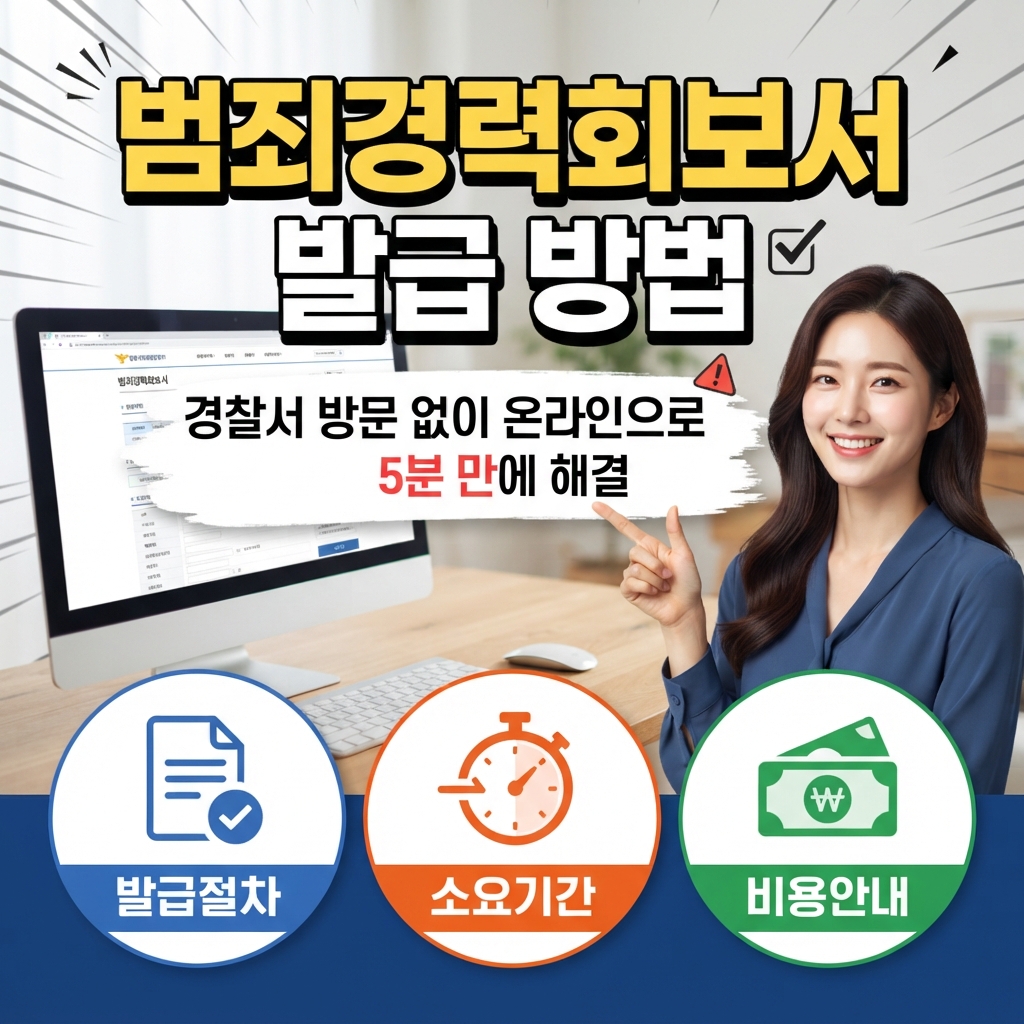 범죄경력회보서 발급 방법 기간 절차 비용 온라인 경찰서 정리 썸네일