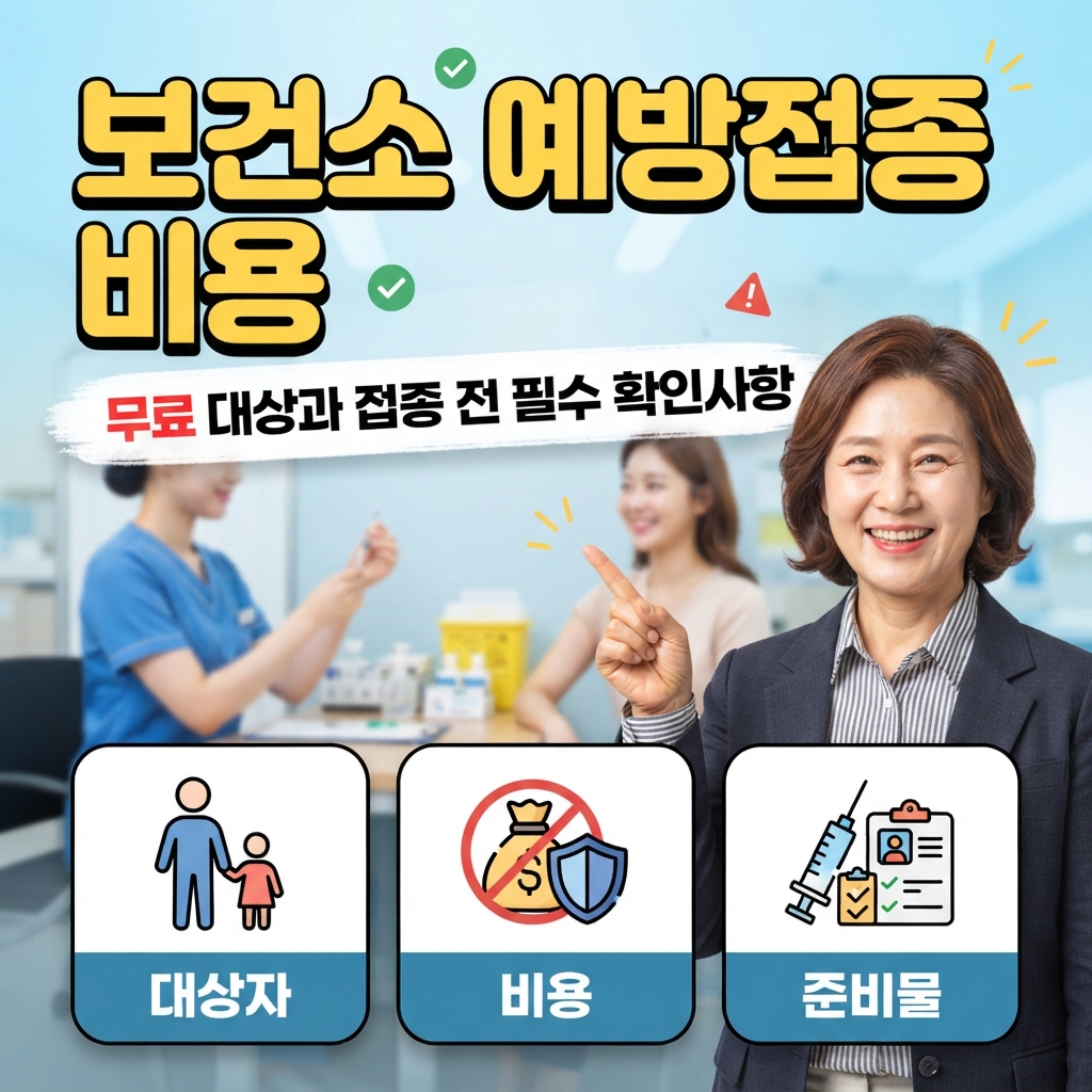 보건소 예방접종 비용 얼마일까? 무료 대상과 접종 전 확인사항 썸네일