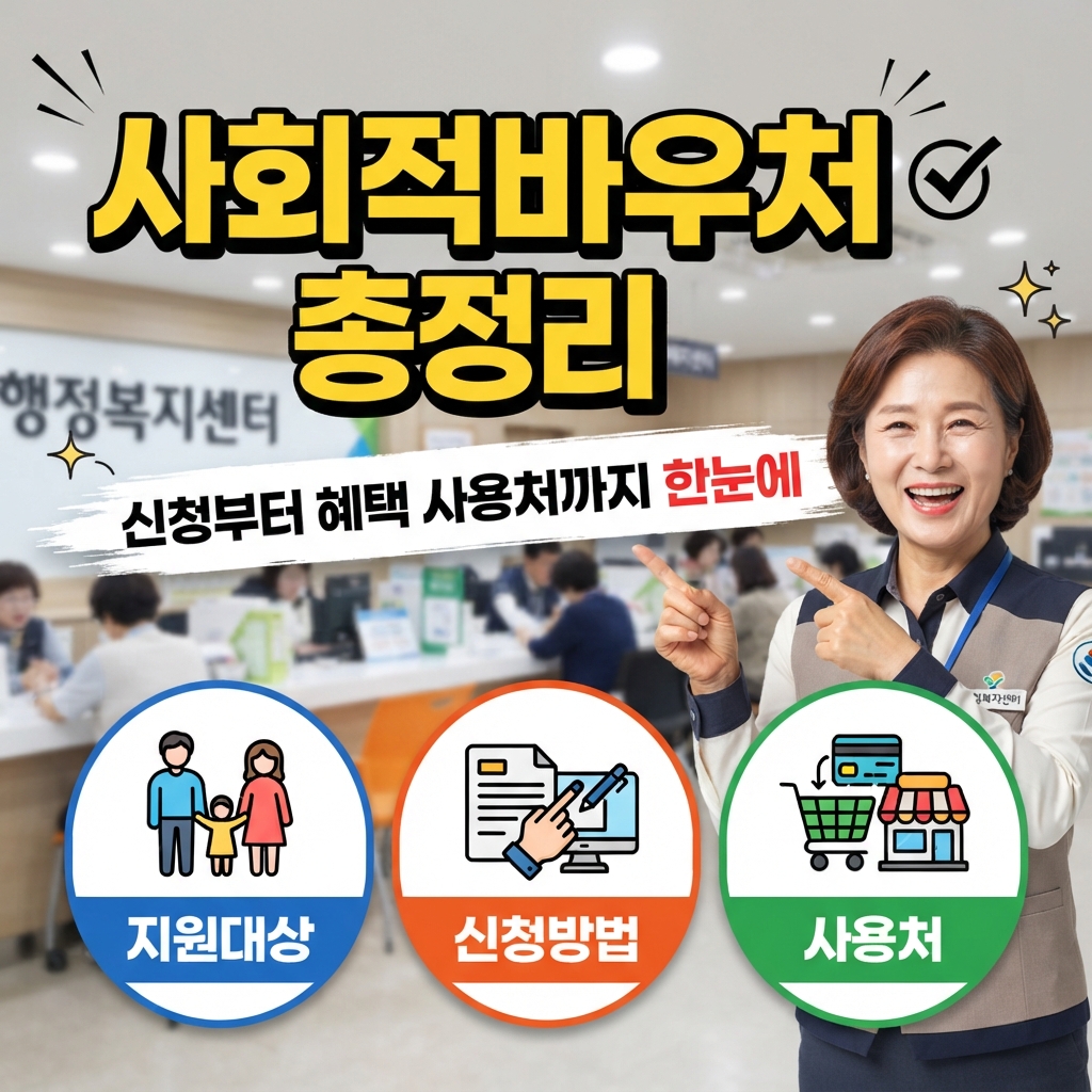 사회적바우처 신청방법 지원대상 혜택 사용처 총정리 썸네일