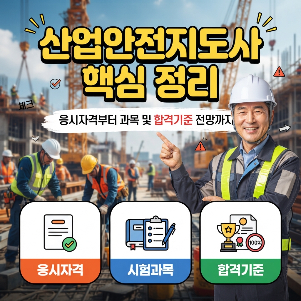 산업안전지도사 응시자격 시험과목 합격기준 전망 정리 썸네일
