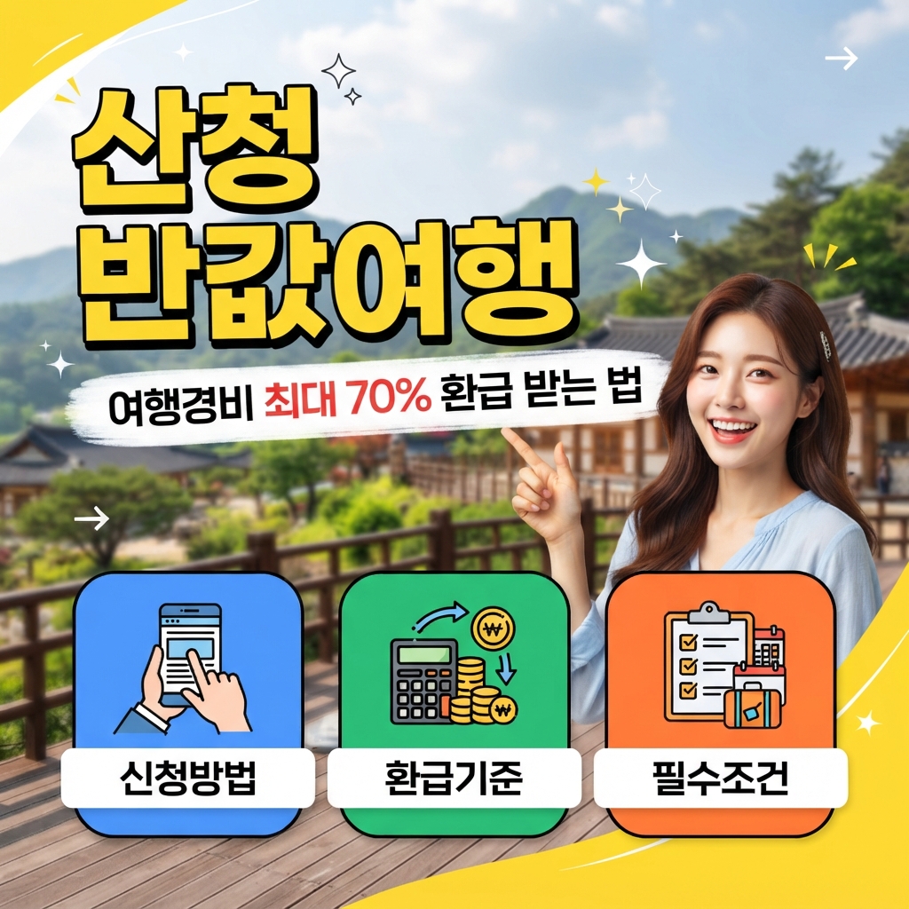 산청군 대한민국 반값여행 지원금 신청 방법 썸네일