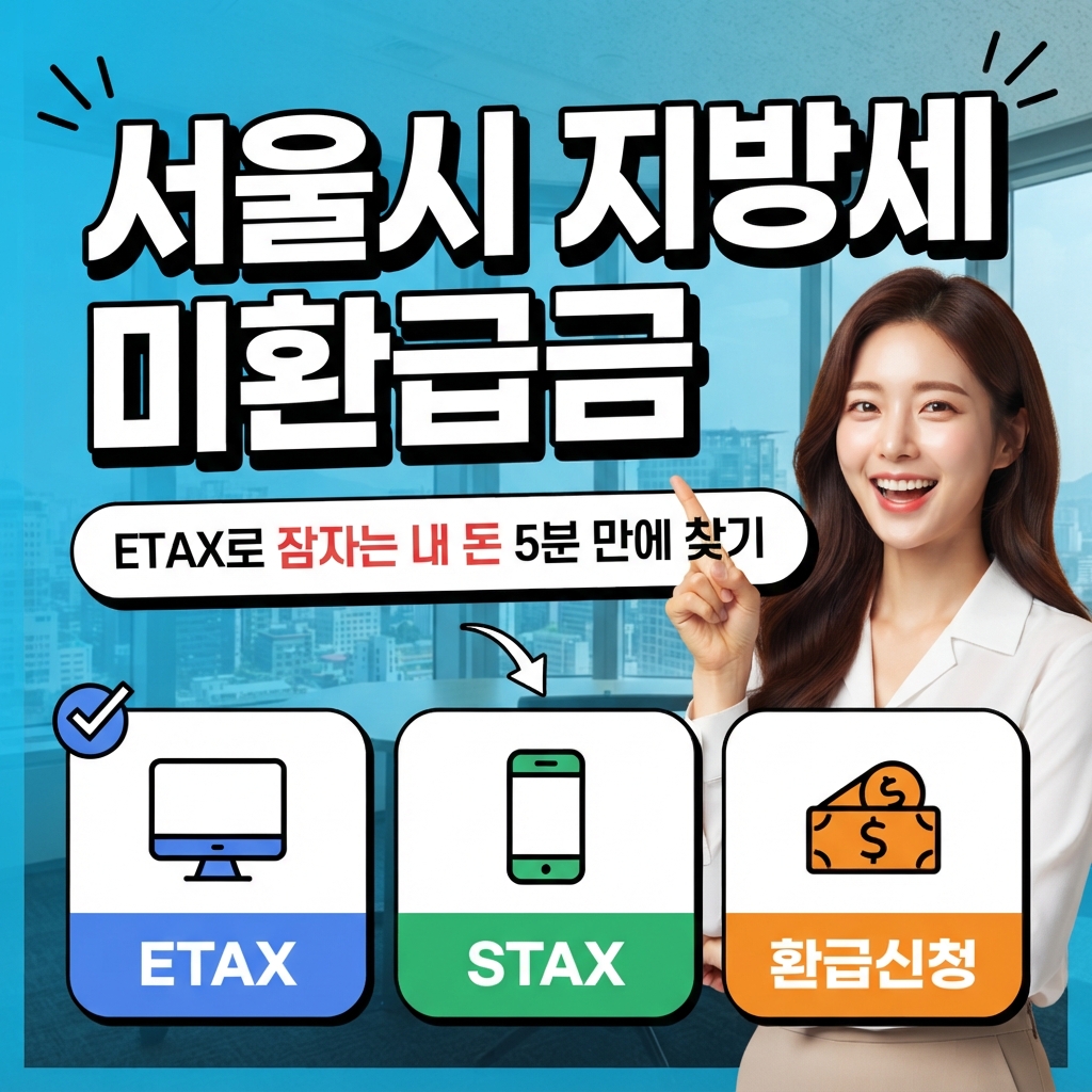 서울시 지방세 미환급금 조회 및 환급 신청 방법 (ETAX) 썸네일