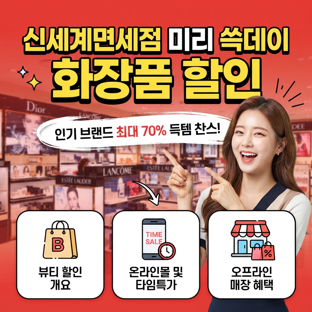 신세계면세점 미리 쓱데이 화장품 할인 품목 썸네일
