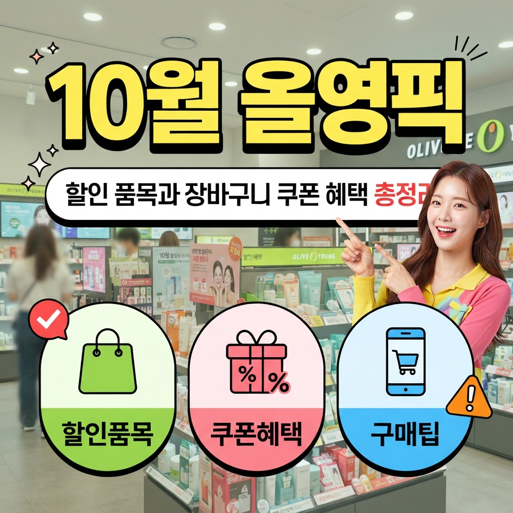 올리브영 10월 올영픽 할인 품목 및 혜택 썸네일