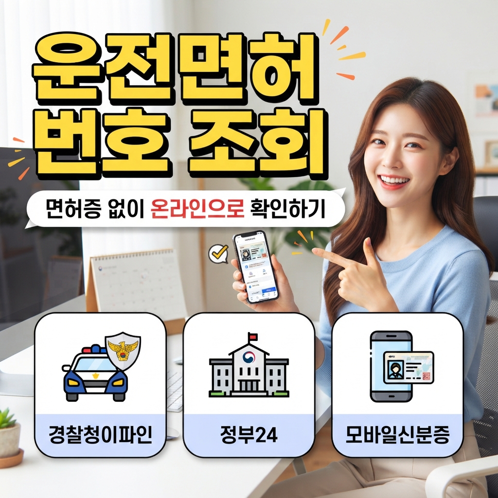 운전면허 번호 조회 방법 면허증 없이 온라인으로 확인하기 썸네일