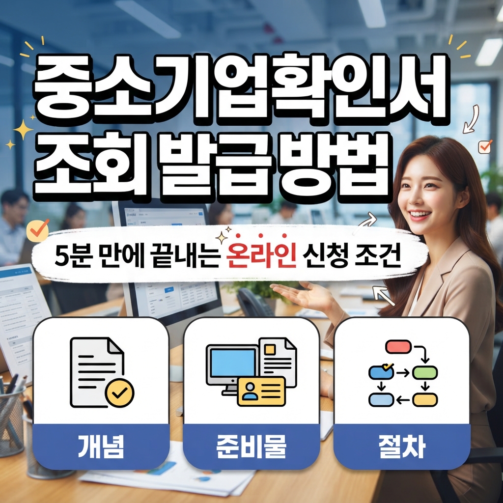 중소기업확인서 조회 발급 방법 중소기업 여부 확인하기 썸네일
