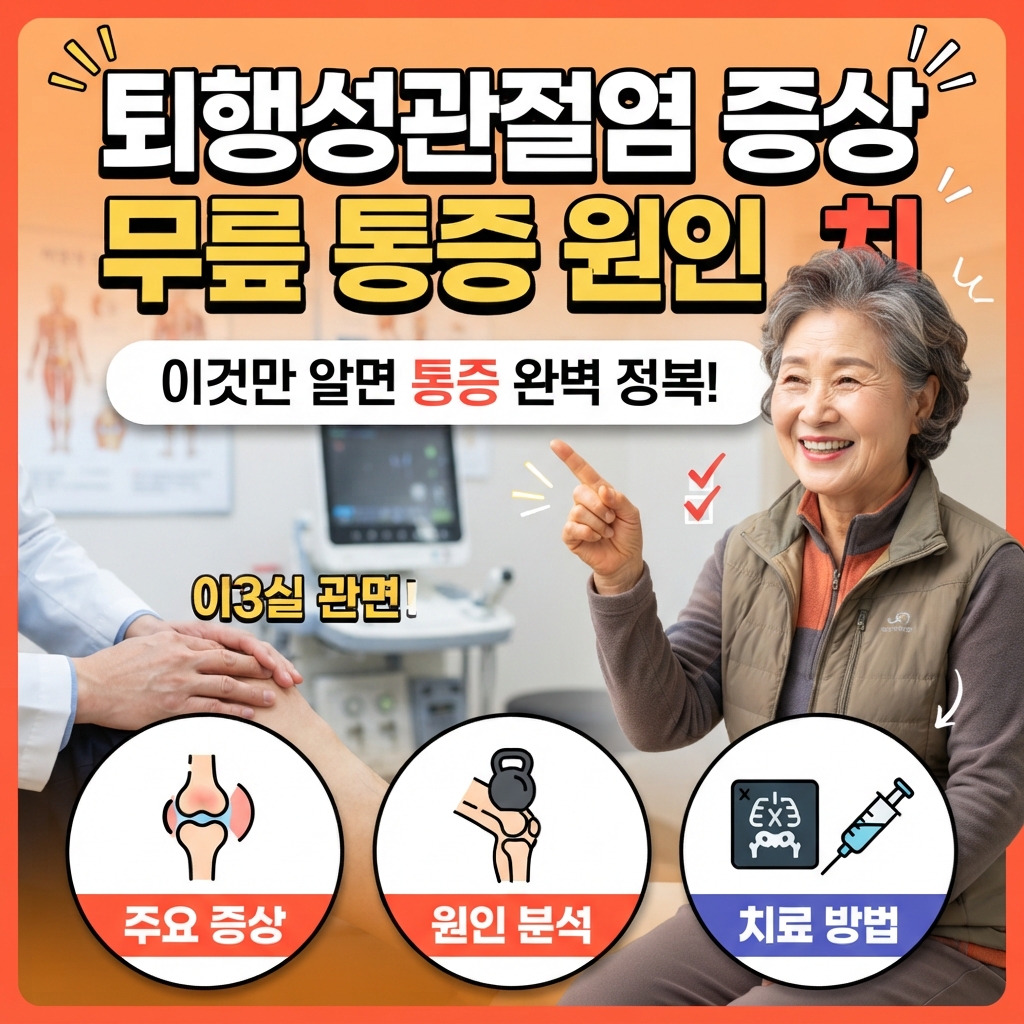 퇴행성관절염 증상 무릎 통증 원인 치료 운동 방법 정리 썸네일