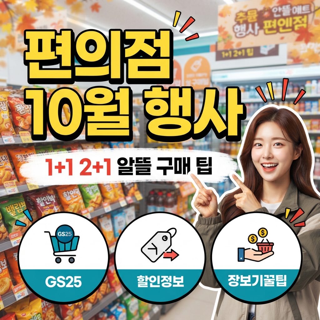 GS25 등 편의점 10월 1+1 2+1 행사 정리 썸네일