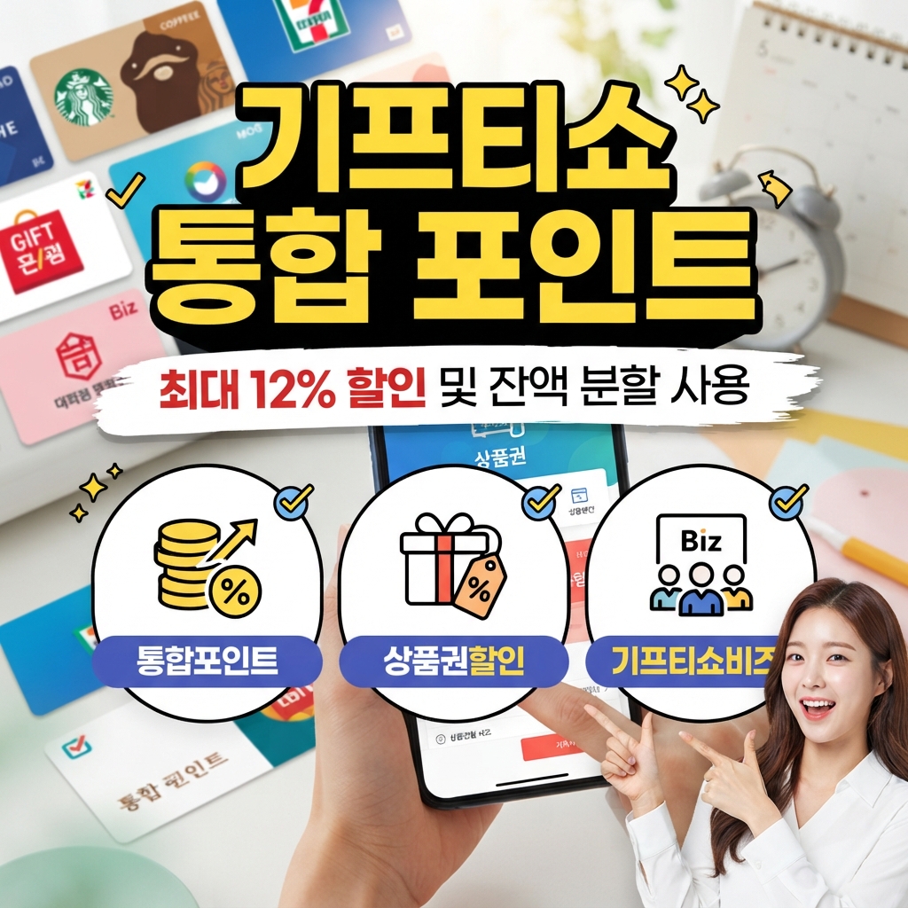 KT알파 기프티쇼 통합 포인트 상품권 출시 최대 12% 할인 썸네일